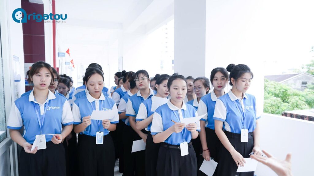 học viên Arigatou chờ thi